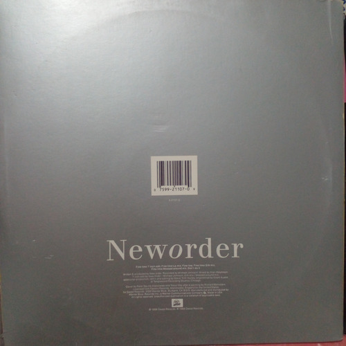 New Order - Fine Time Vinilo Maxi 1988 Excelente U.s.a Edición Limitada