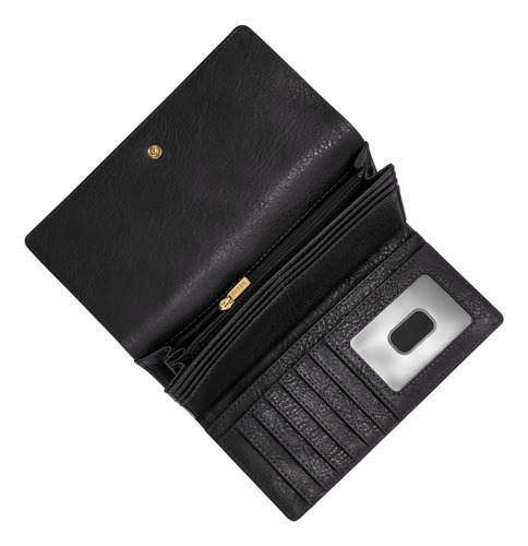 Cartera Para Mujer Sl7833001 Emma De Piel Negro Fossil
