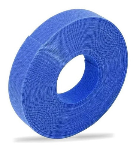 Velcro Dupla Face Azul Slim 11,4mts X 19mm