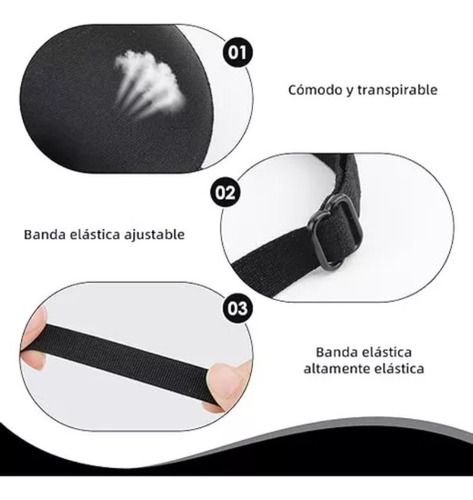 Nuevo 3 Pzs Parche For Ojo 3d Ajustable Gafas Piratas
