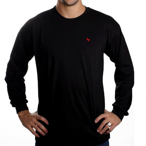 Imagem 1 de 1 de Kit 5 Camisetas Manga Longa Camisas Básica Gola Redonda