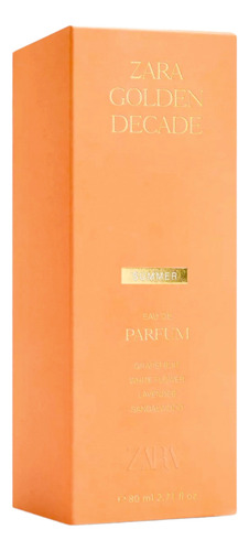 Zara Golden Decade Summer Nuevo Y Original Edp 80ml