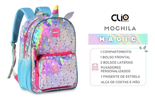 Mochila holográfica unicornio hotsell