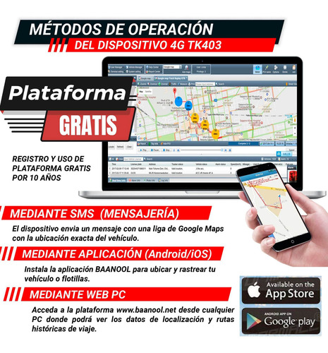 Imagen 9 de 10 de 10 Gps Tracker Localizador Vehicular Red 4g Tk403a Plataform