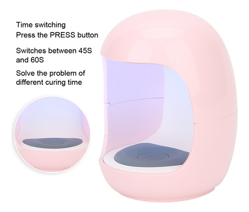 Lámpara Uv Led Portátil Para Secar Uñas Y Esmalte En Gel