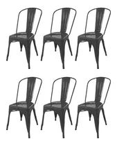 Comprar Silla de comedor DeSillas Tolix con estructura color gris grafito x 6 unidades
