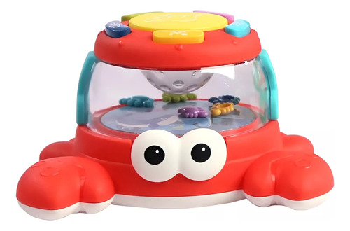 Juguete Musical Animales Multiples Sonidos Y Luces Para Bebe Color Cangrejo