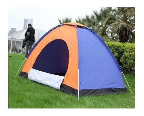 Carpa De Camping 4 Personas Doble Capa Impermeable