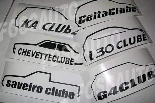 Adesivo Decorativo Carro Clube Gol Quadrado