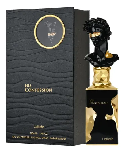 Perfume Árabe Lattafa His Confession Masculino Eau de Parfum 100ml Oriental Amadeirado