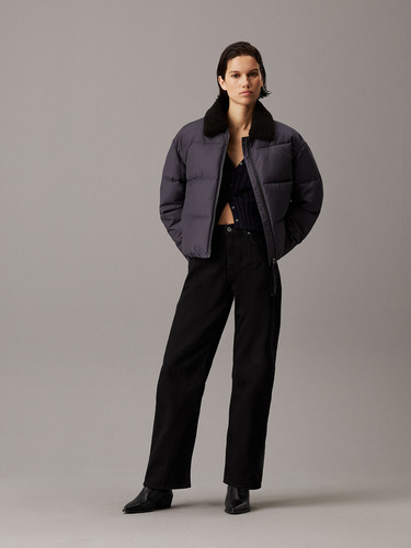 Parka Aviator Puffer Negro Calvin Klein
