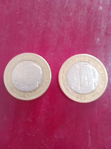 Moneda De 10 Pesos  Antigua De La Batalla De Puebla