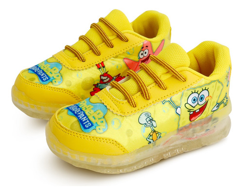 Tenis Bob Esponja Personajes Generico Con Luces Para Niño