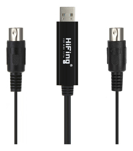 A Cable Midi De Entrada Y Salida Usb Hifing, Interfaz De