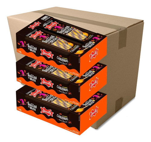 Gelatina Vassoura Da Bruxa Docile 180g Kit C/6 - Halloween