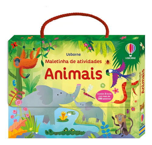 Maletinha De Atividades: Animais, De Various., Vol. 3. Editorial Usborne, Capa Mole, Edição 1 Em Português, 2024