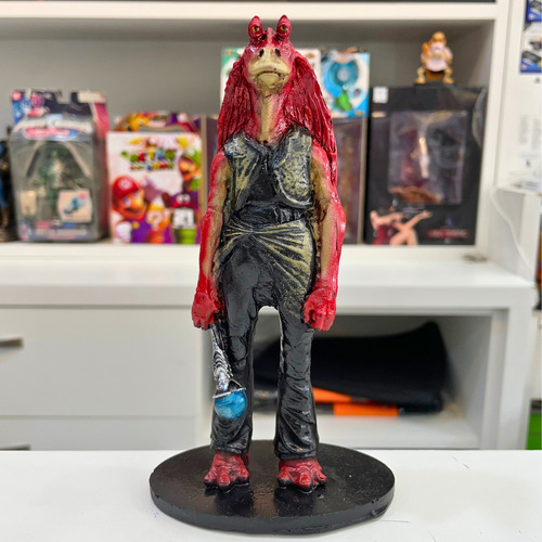 Action Figure Star Wars Jar Jar Binks Estátua De Resina