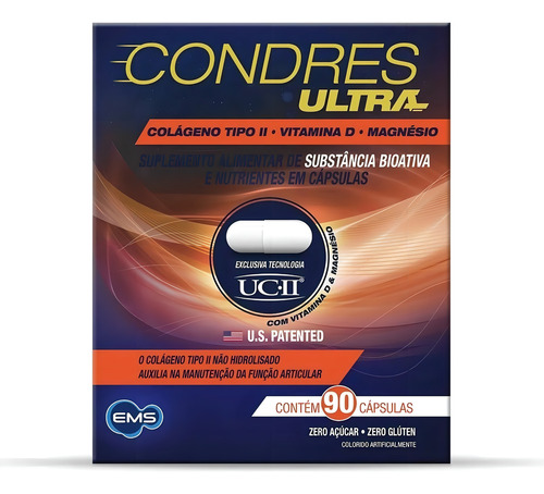 Condres Ultra Colágeno Suplemento Alimentar 90 Capsulas Sem Sabor