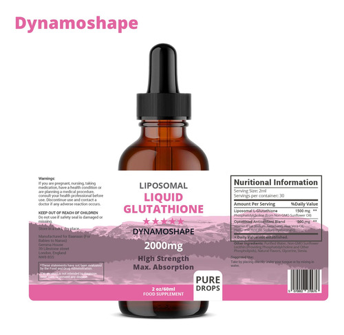 Suplemento De Glutationa Lipossomal De 2000 Mg Com Vitamina