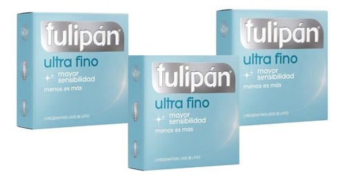 Preservativos Tulipan Ultra Fino Mayor Sensibilidad X9 Unid