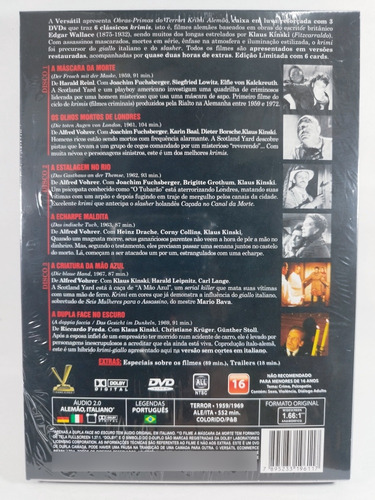 Dvd Obras-primas Do Terror Krimi Alemão