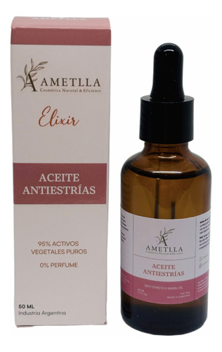 Elixir Antiestrías Ametlla 50 Ml 100 % Activos Vegetales Fragancia Neutro