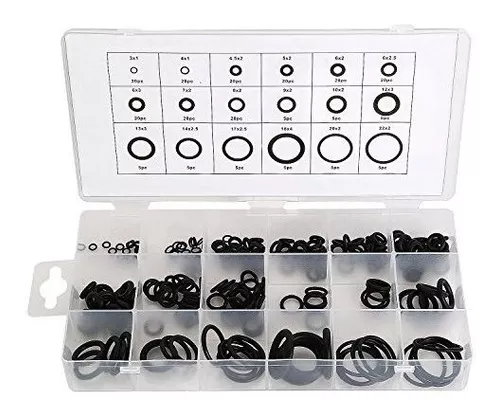 OCGIG 225 Pcs O-Ring 18 Sizes Rubber Sealing Gasket Rings Washer Seal  Assortment Set for Plumbing Automotive General Repair