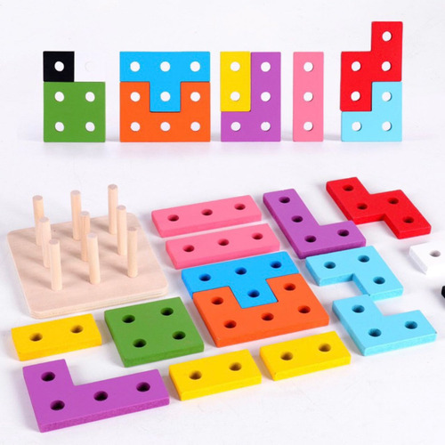 Juego De Madera Para Niños Puzzle Juguetes