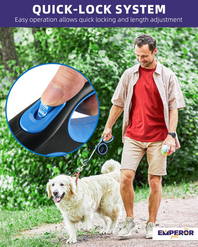 Correa Retráctil Para Perros Emperor Pets De 8 M Para Perros