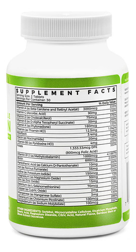 Barislim Multivitaminico Masticable 60 Tabletas Post Cirugía