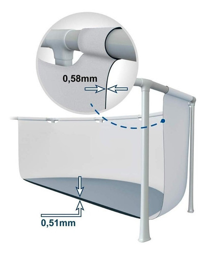 Piscina estructural redonda Intex 26726 con capacidad de 16805 litros de 457cm de largo x 457cm de ancho de 457cm de diámetro gris claro diseño mosaico