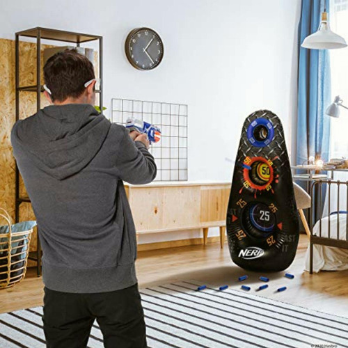 Nerf Objetivo Inflable, Dispositivo De Práctica De 4 Pies 3 zonas puntuación