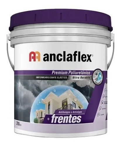 Pintura Frentes Impermeabilizante Blanco Anclaflex 10lt 