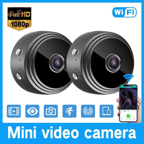 Mini Camera Espia Hd 1080p Wi-fi C/ Bateria Interna Sem Fio