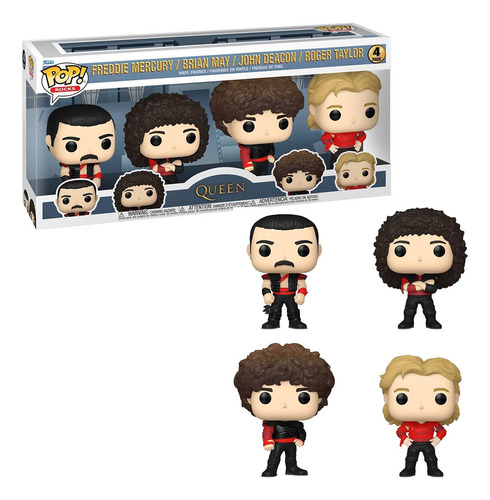 Pop Funko 4 Pack Queen Radio Gaga - Rocks
