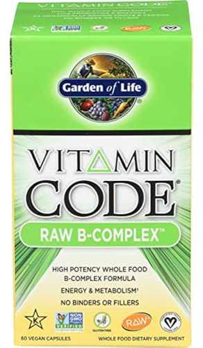 Garden Of Life, Raw Vitamin Code B Complex Organic, 60 Veg C