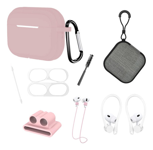 Funda Y Kit De Accesorios 9 En 1 Para AirPods Pro 2 Gen 2022