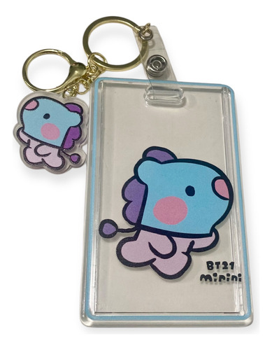 Porta Gafete Bt21 Card Holder Mod 4
