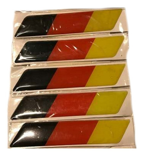 Sticker Adhesivo Resina Bandera Alemania Laterales Auto.x2 A