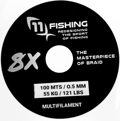 Bobina 100 Metros Multifilamento 0.50mm 8x Hebras 11 Fishing