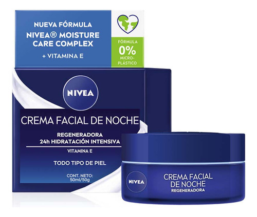 Crema Facial Hidratante Noche Nivea Essentials X 50 Ml