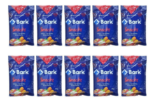 Bark Snacks P/ Cães Maçã, Cenoura E Linhaça 60g Kit 10 Unid.