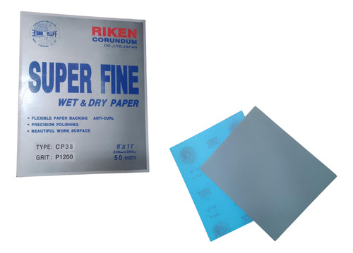 Riken lixa d'água para polimento grão 1200
