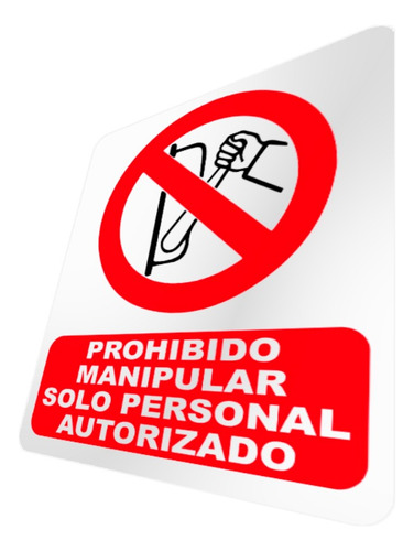 Avisos Prohibido Manipular Solo Personal Autorizado Anuncio