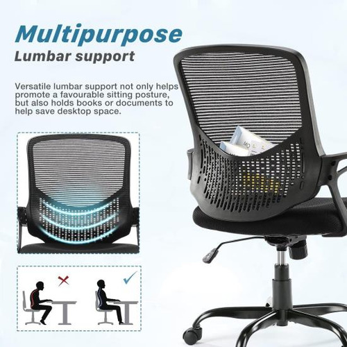 Afo Silla De Oficina En Casa Con Soporte Lumbar Y Reposabraz
