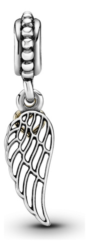 Charm Pandora Colgante Corazón Y Ala De Ángel Color Plateado