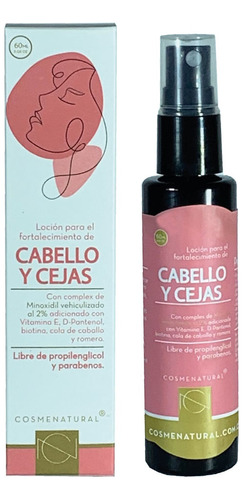 Locion Capilar Cosmenatural Cabello Cejas X 60ml