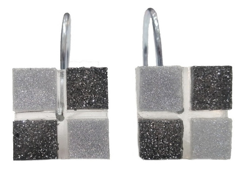 Imagen 4 de 8 de Cortina De Baño Premium Estampada + Protector + Ganchos.