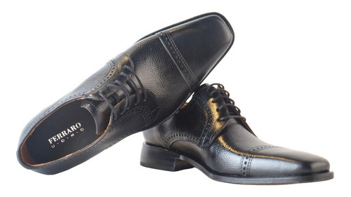 Imagen 6 de 7 de Zapatos De Cuero De Hombre Cordones - Lautaro - Ferraro
