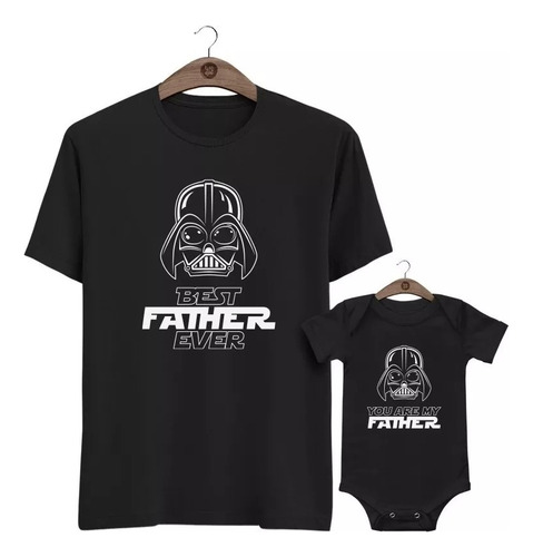 Kit 2 Camisas Tal Pai Tal Filho Best Father Star Wars M1